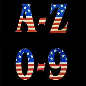 IdentiFire™ American Flag Numbers / Letters 3" tall