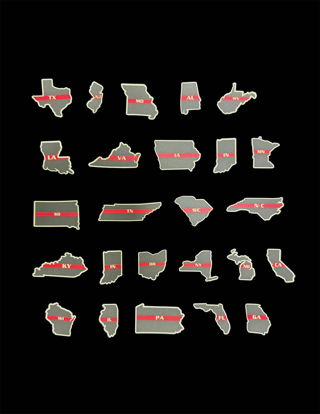 IdentiFire™ Thin Red Line US States