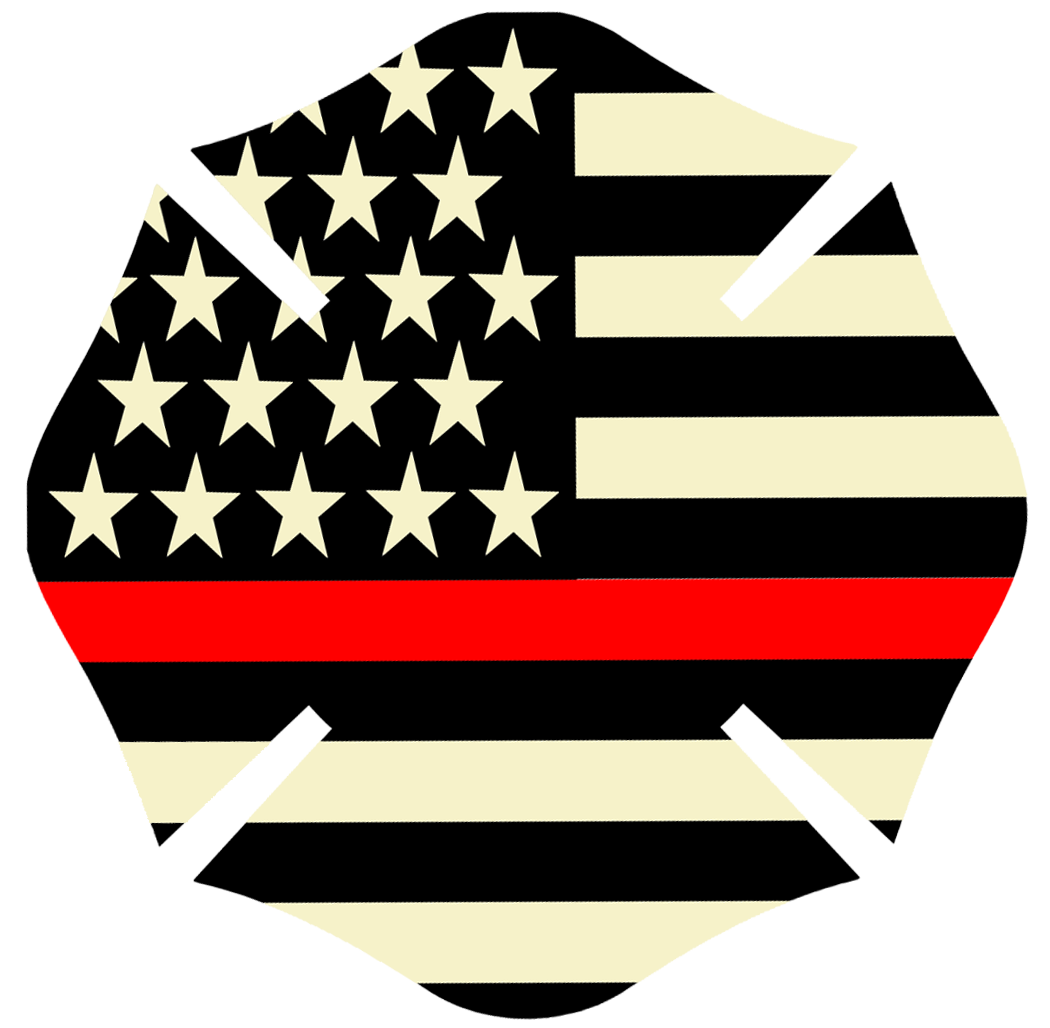 Printed Thin Red Line 2" Maltese