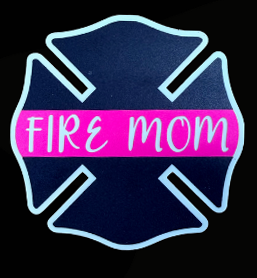 Thin Pink Line Fire Mom Maltese