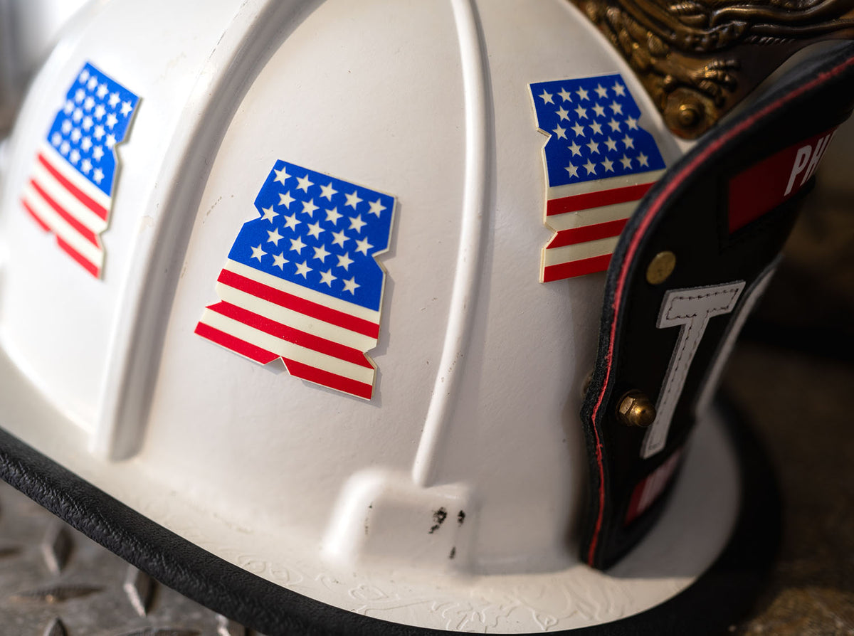 IdentiFire™ American Flag RWB Helmet Tets