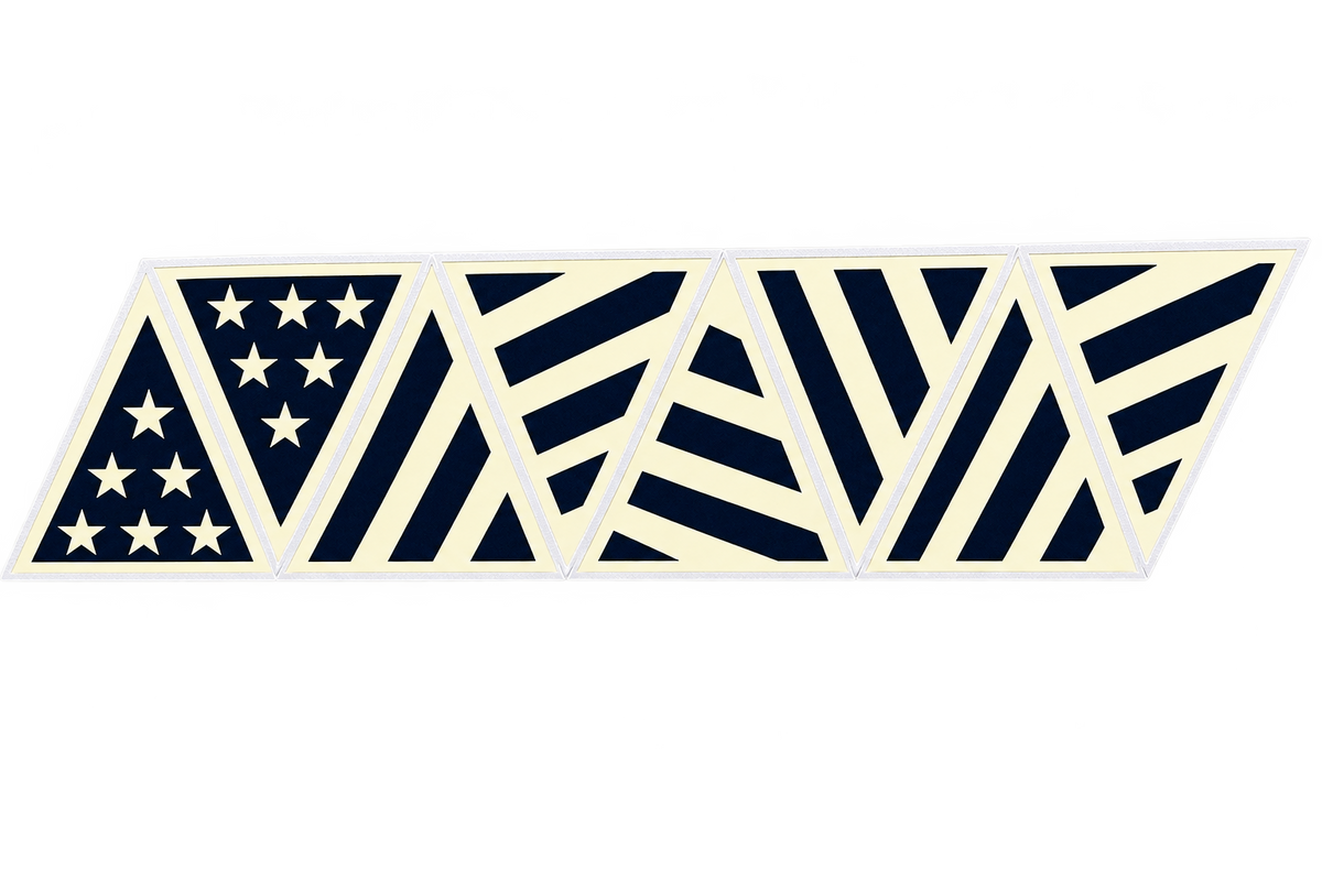 IdentiFire™ American Flag (Crown of Helmet) Decals