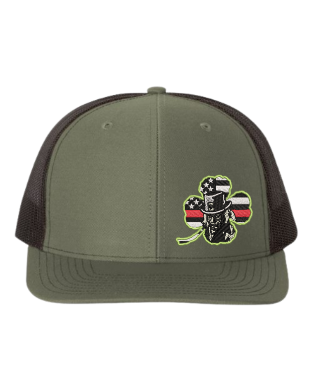 Leprechaun Clover Hat -Curved Bill 6 Panel