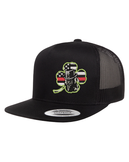 Leprechaun Clover Hat - Flat bill 5 Panel