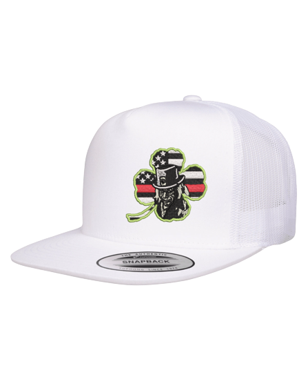 Leprechaun Clover Hat Flat bill 5 Panel IdentiFire