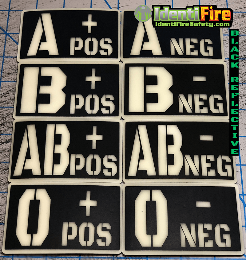 Subdued Blood Type PVC Rubber Patch