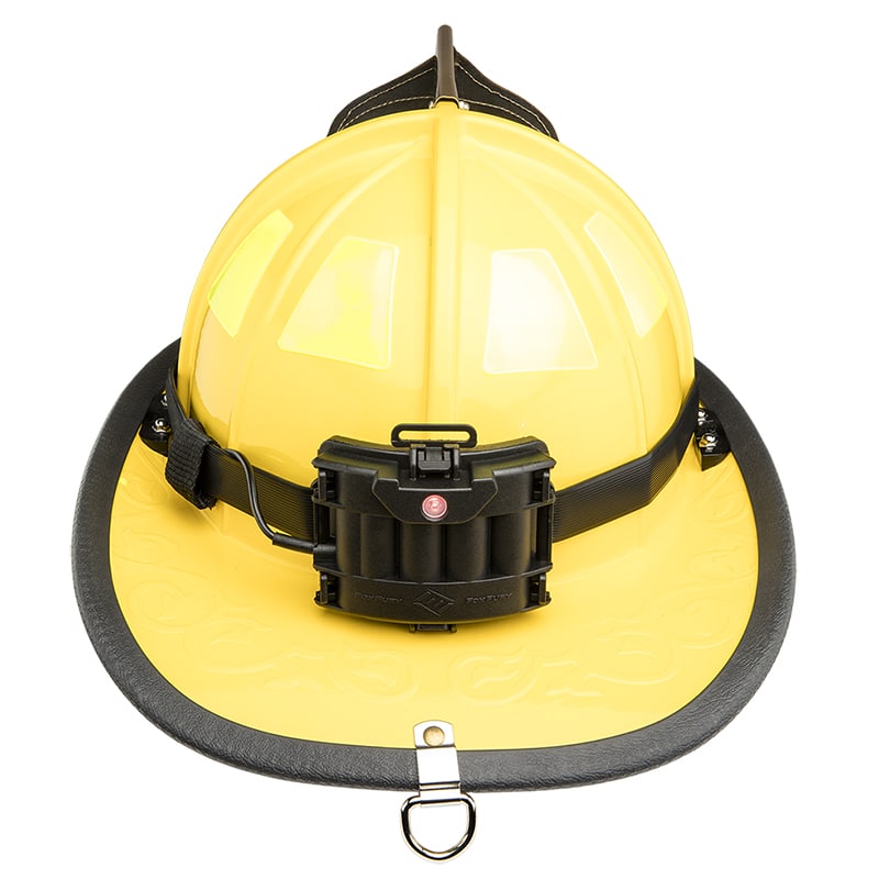 FoxFury Command+ LoPro White & Green LED Fire Helmet Light, 100 Lumens