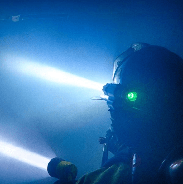 FoxFury SideSlide C-Clamp Side Mounted Fire Helmet Light