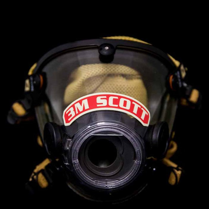Colored Reflective IdentiFire™ Facepiece Nameplate for 3M™ Scott™ AV-3000 HT Facepiece