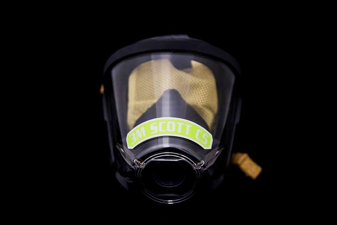 Colored Reflective IdentiFire™ Facepiece Nameplate for 3M™ Scott™ Vision C5 Facepiece