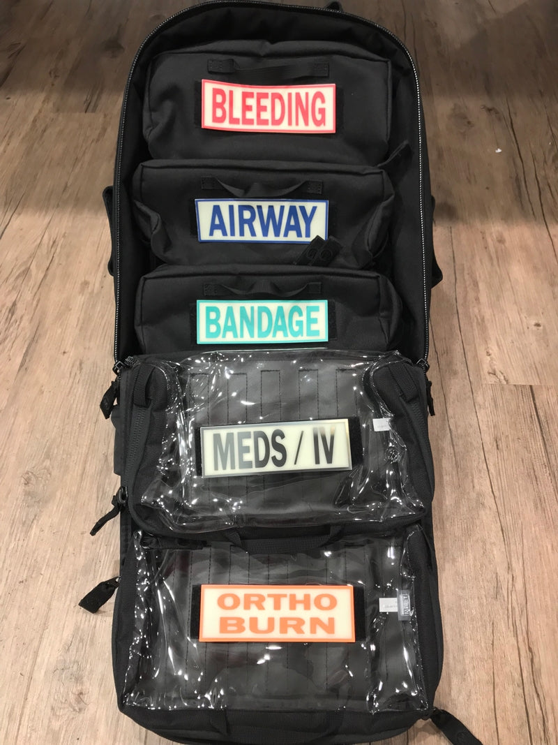 Tactical Medic Bag IdentiFire Tag System (Set of 5)