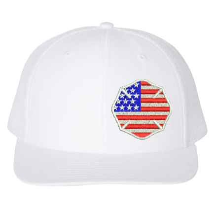 American Flag Maltese -Curved Bill 6 Panel
