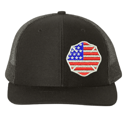American Flag Maltese -Curved Bill 6 Panel