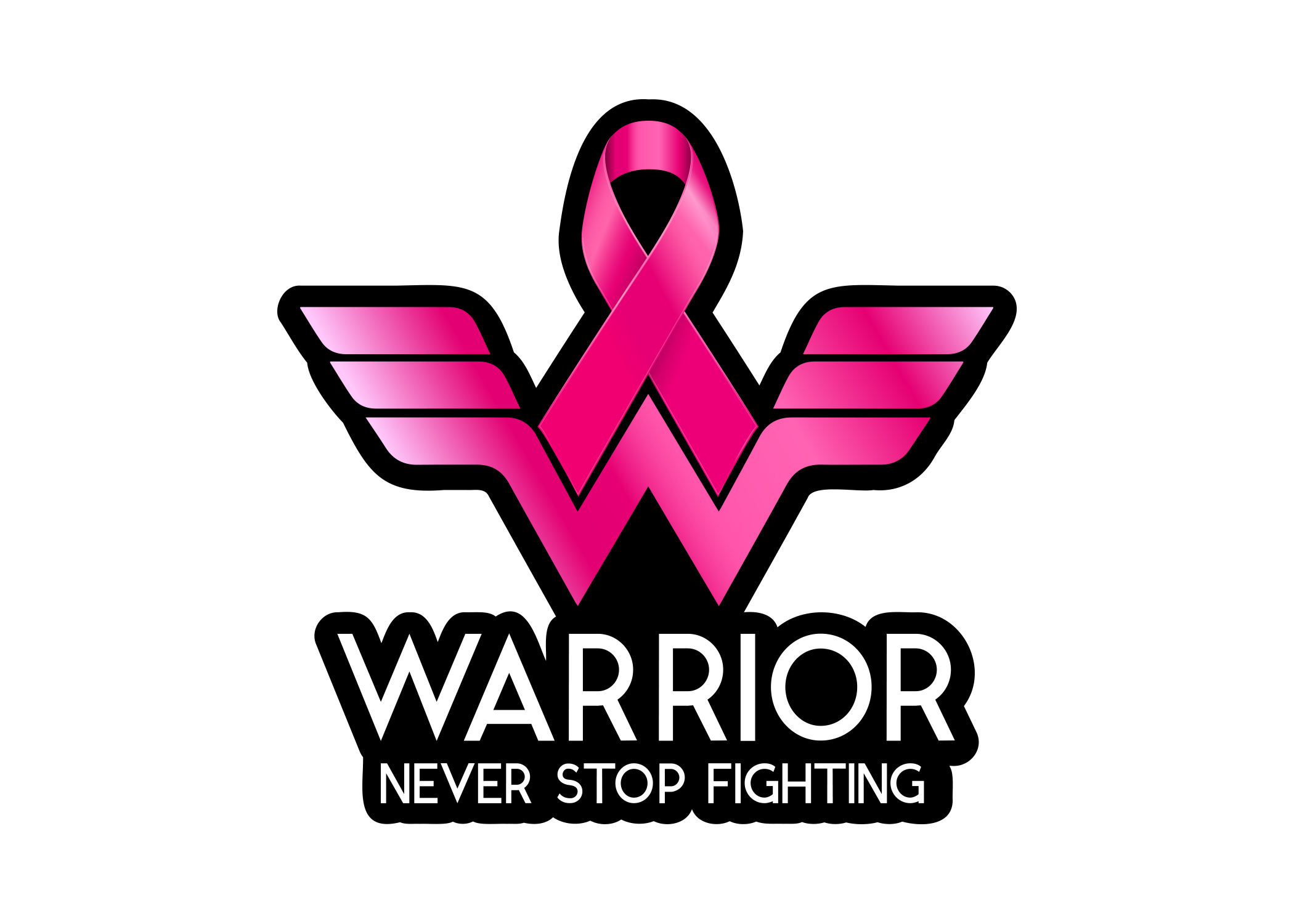 Pink Ribbon Warrior Decal