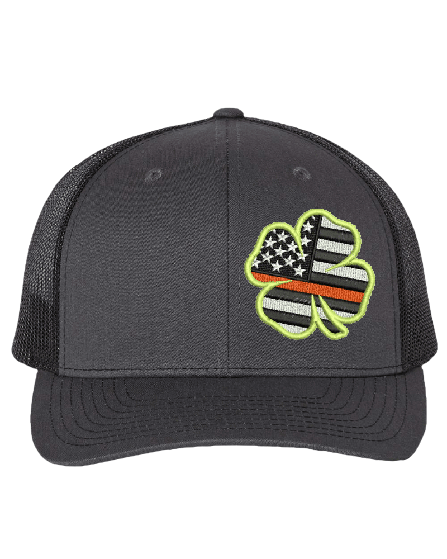 Thin Red Line Clover -Curved Bill 6 Panel