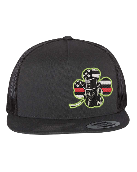 Leprechaun Clover Hat - Flat bill 5 Panel
