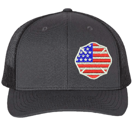 American Flag Maltese -Curved Bill 6 Panel