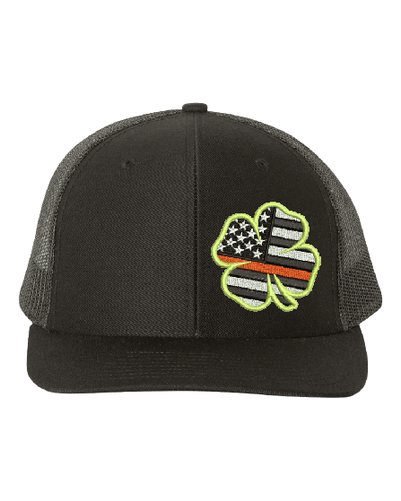 Thin Red Line Clover -Curved Bill 6 Panel